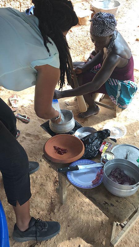 Cooking in Ghana